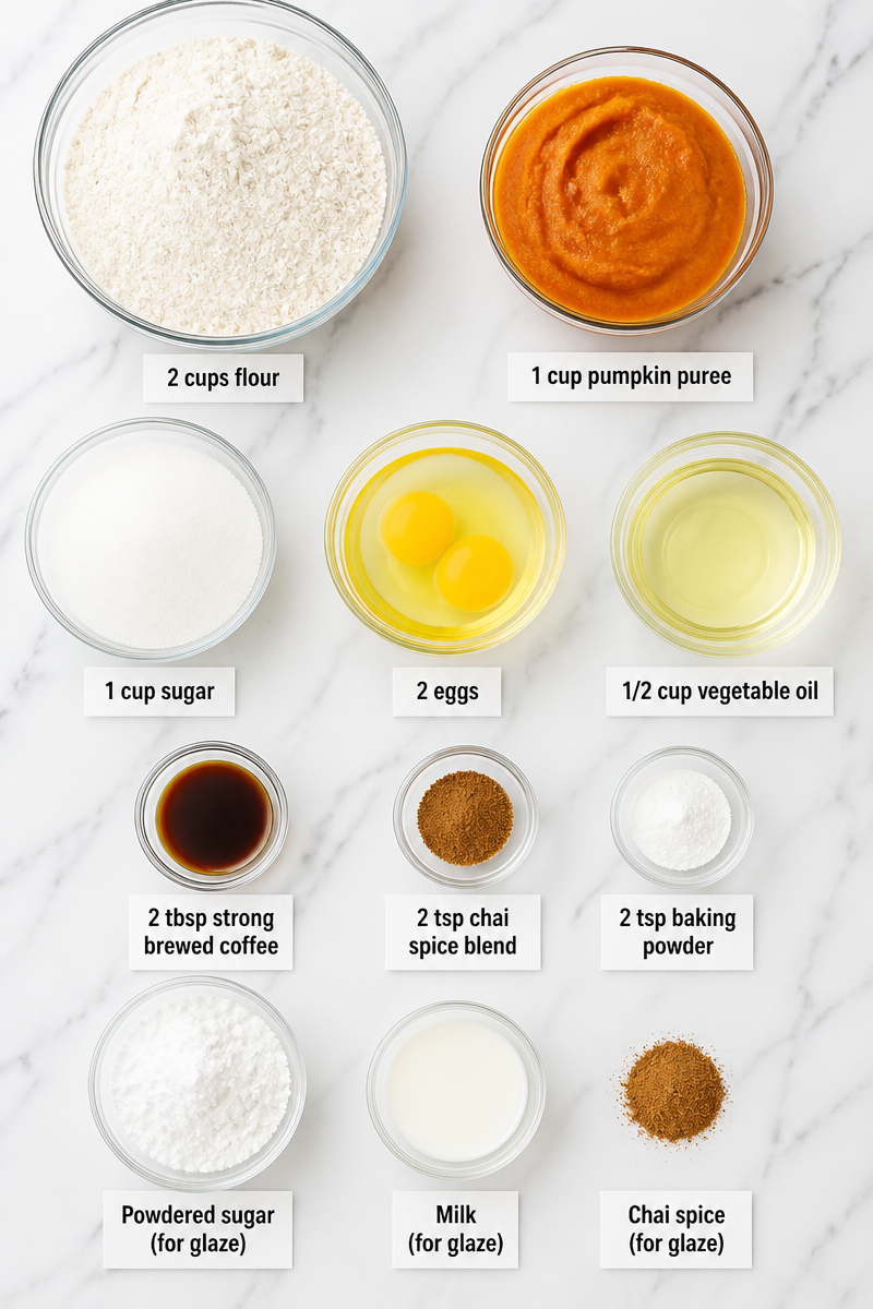 Baked Pumpkin Chai Spice Latte Cake Baked Pumpkin Chai Spice Latte Cake
