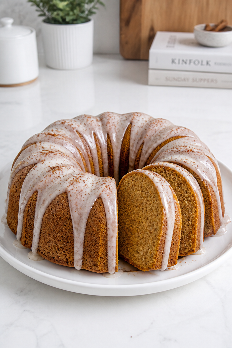 Baked Pumpkin Chai Spice Latte Cake Baked Pumpkin Chai Spice Latte Cake