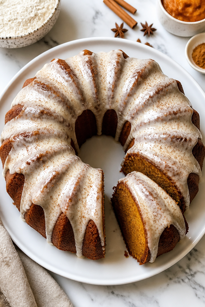 Baked Pumpkin Chai Spice Latte Cake Baked Pumpkin Chai Spice Latte Cake