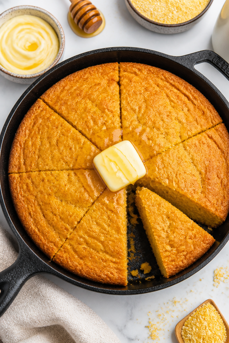 Baked Pumpkin Cornbread Honey Butter Baked Pumpkin Cornbread Honey Butter