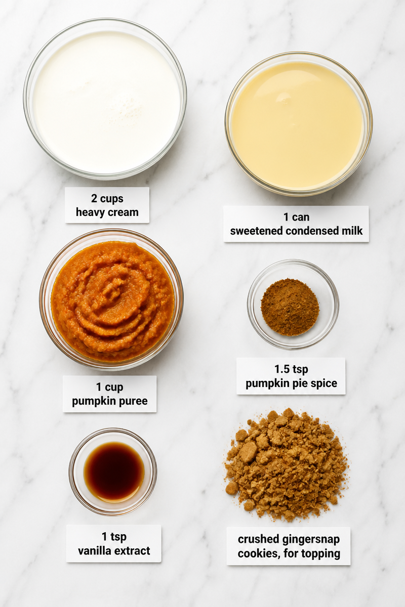 Baked Pumpkin Ice Cream No Churn