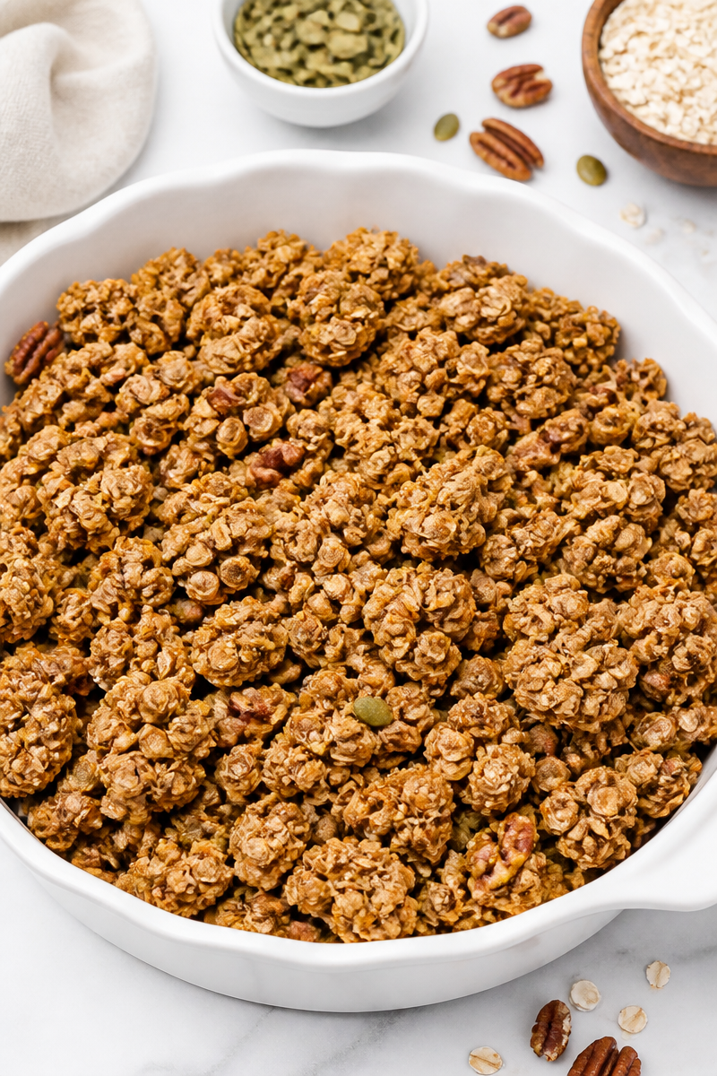 Baked Pumpkin Spice Granola Cluster Baked Pumpkin Spice Granola Cluster