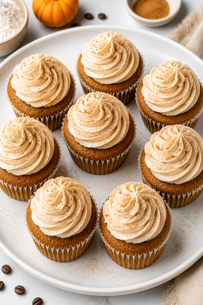 Baked Pumpkin Spice Latte Cupcake Baked Pumpkin Spice Latte Cupcake