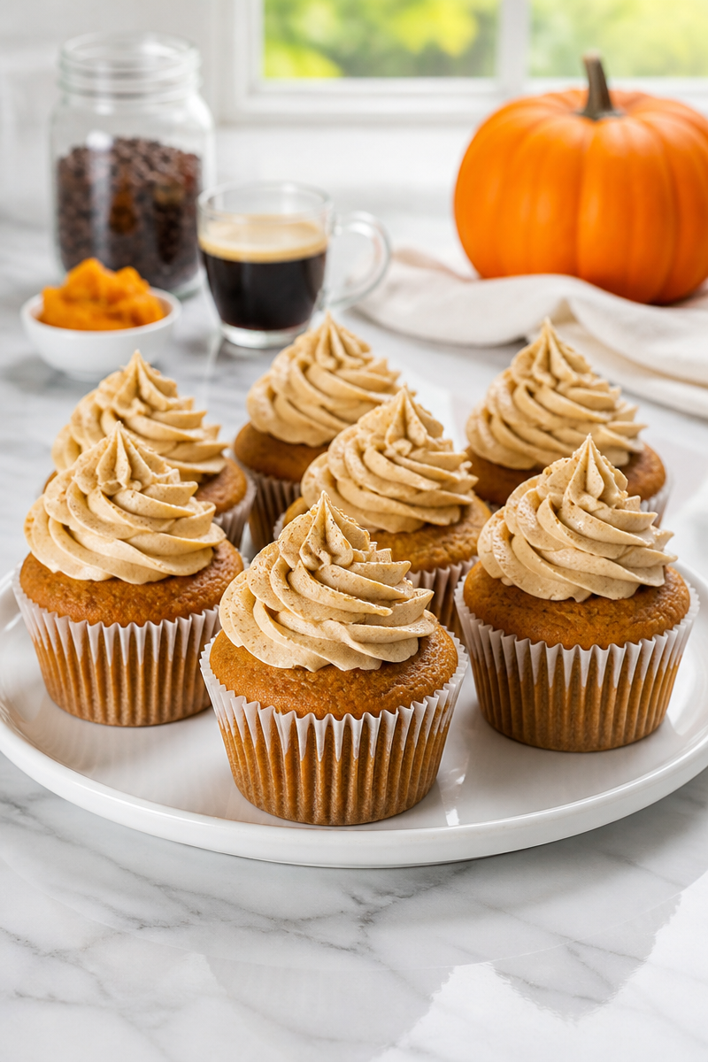 Baked Pumpkin Spice Latte Cupcake Baked Pumpkin Spice Latte Cupcake