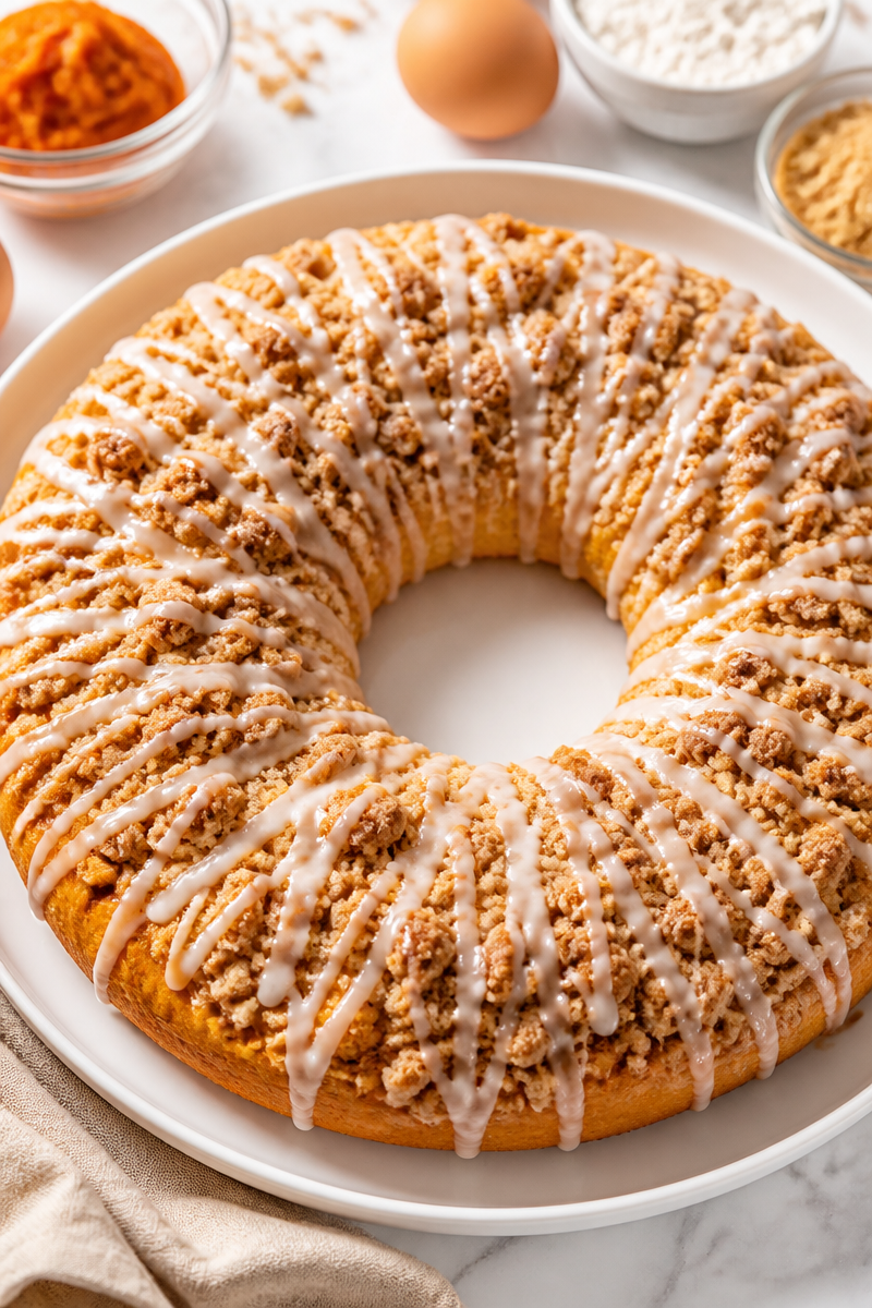 Baked Pumpkin Streusel Coffee Ring Baked Pumpkin Streusel Coffee Ring