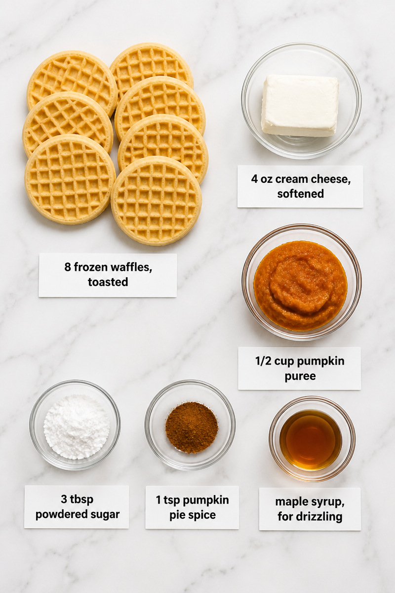 Baked Pumpkin Waffle Sandwich Cream