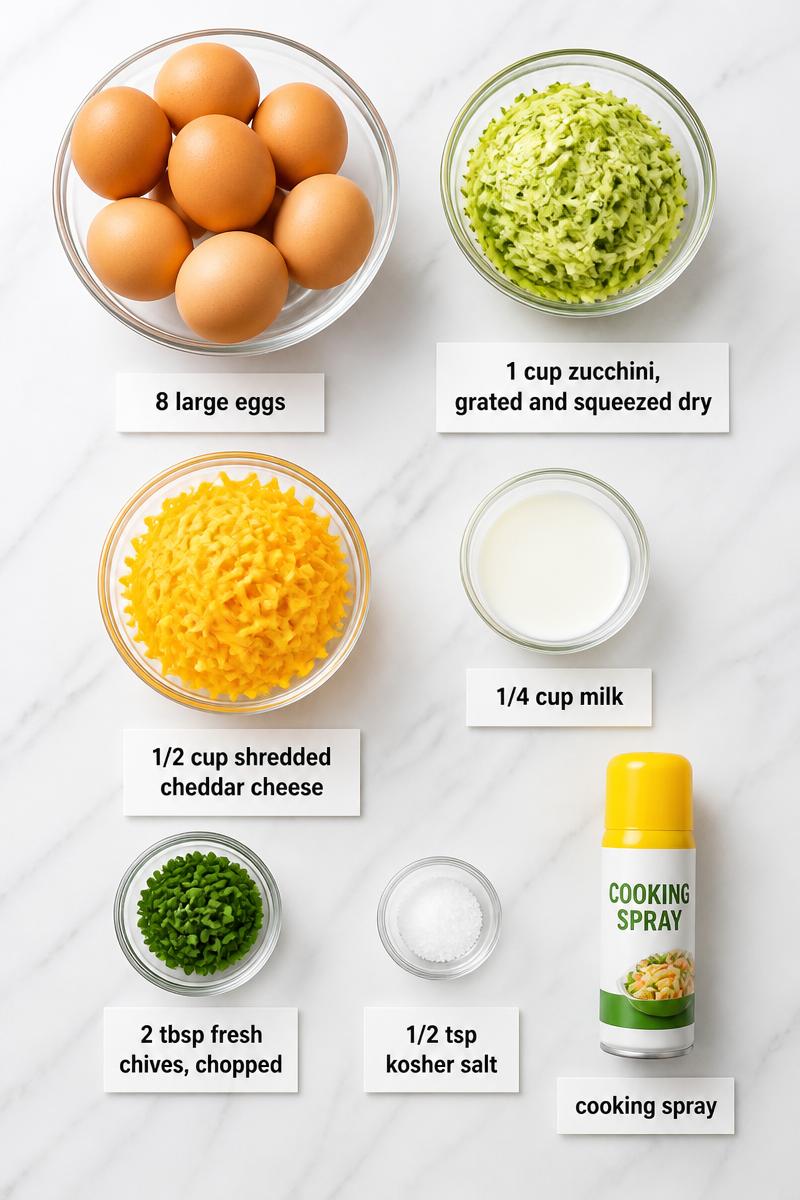 Baked Zucchini Frittata Muffin Cup Baked Zucchini Frittata Muffin Cup