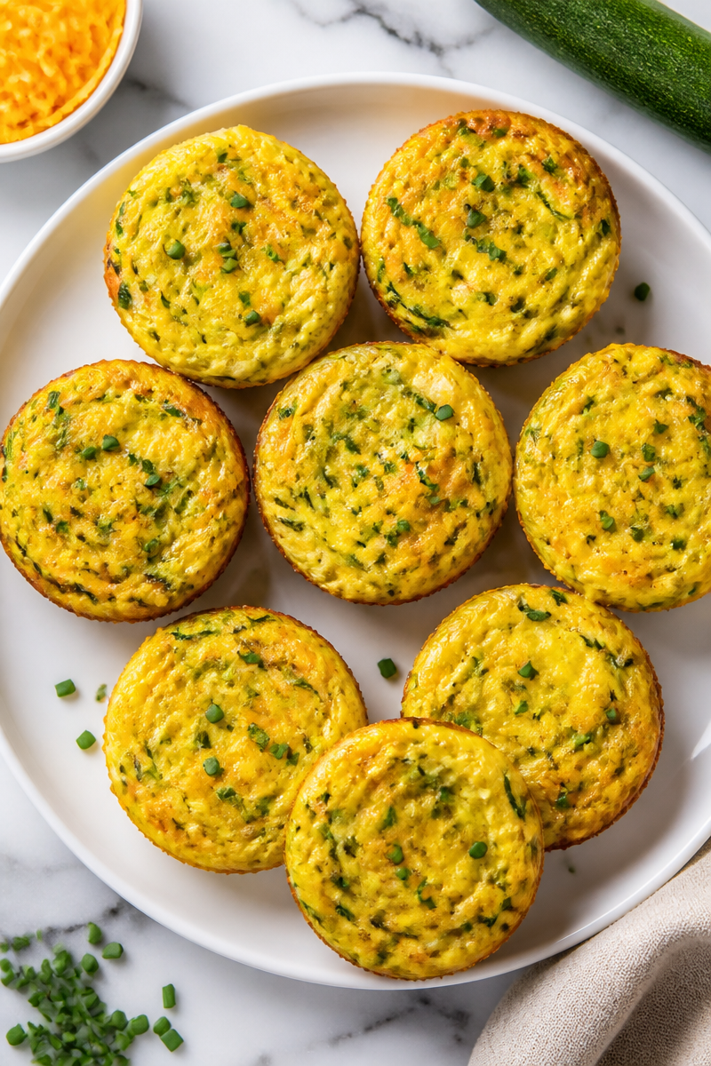 Baked Zucchini Frittata Muffin Cup Baked Zucchini Frittata Muffin Cup