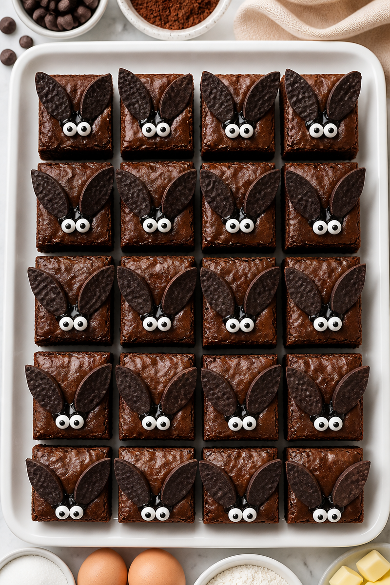 Bat Wing Chocolate Brownie Bite Bat Wing Chocolate Brownie Bite