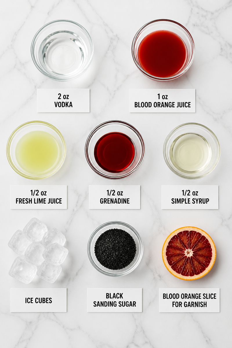 Blood Orange Vampire Halloween Cocktail Blood Orange Vampire Halloween Cocktail