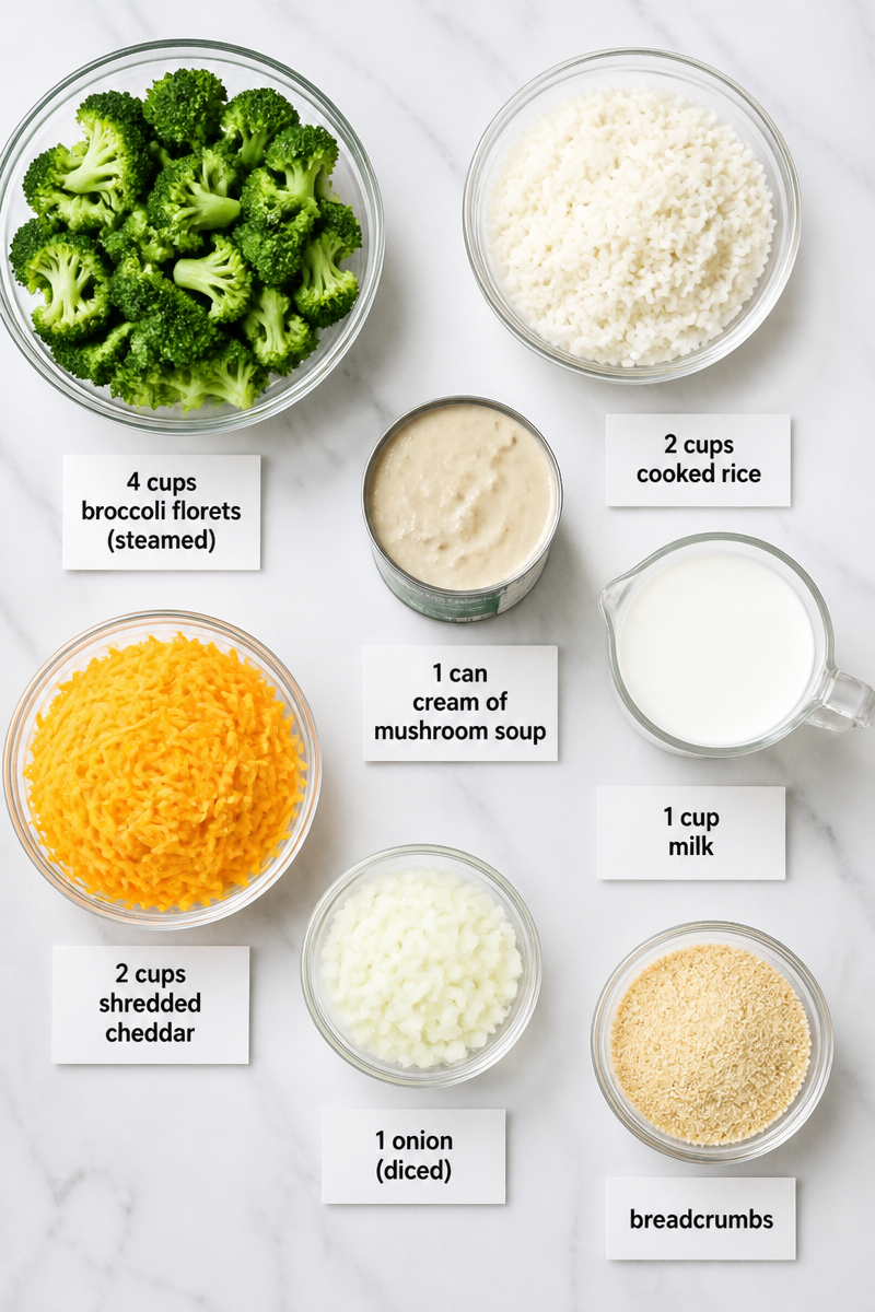 Broccoli Rice Cheddar Casserole Humble Classic Broccoli Rice Cheddar Casserole Humble Classic