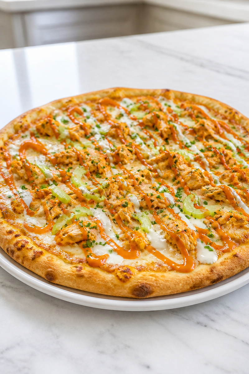Buffalo Chicken Pizza Ranch Drizzle Buffalo Chicken Pizza Ranch Drizzle