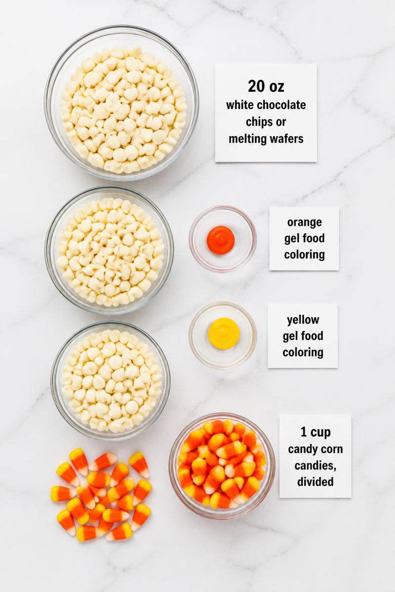 Candy Corn White Chocolate Bark Recipe Candy Corn White Chocolate Bark Recipe