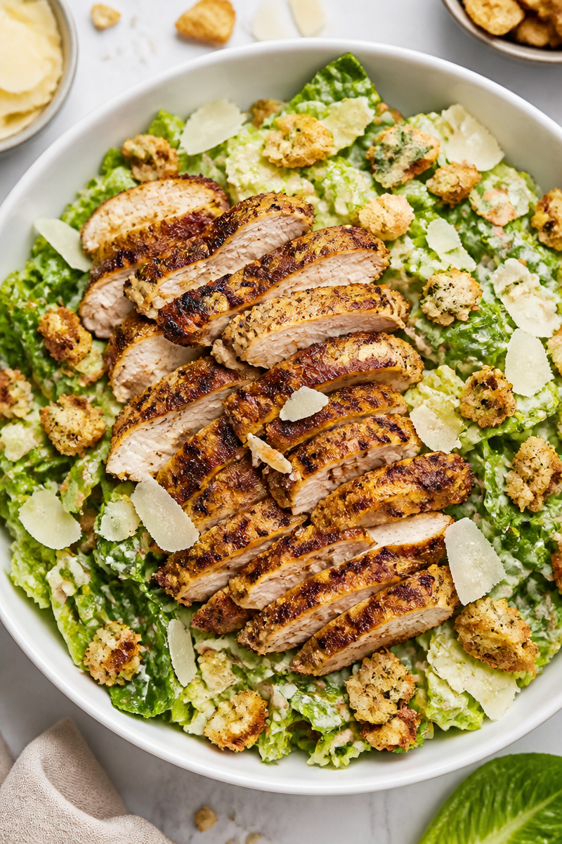Chicken Shawarma Caesar Salad Bowl