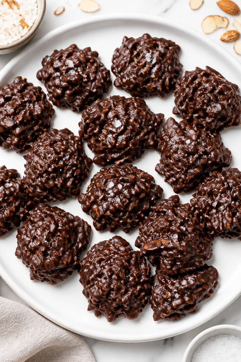 Chocolate Dipped Almond Coconut Clusters Chocolate Dipped Almond Coconut Clusters