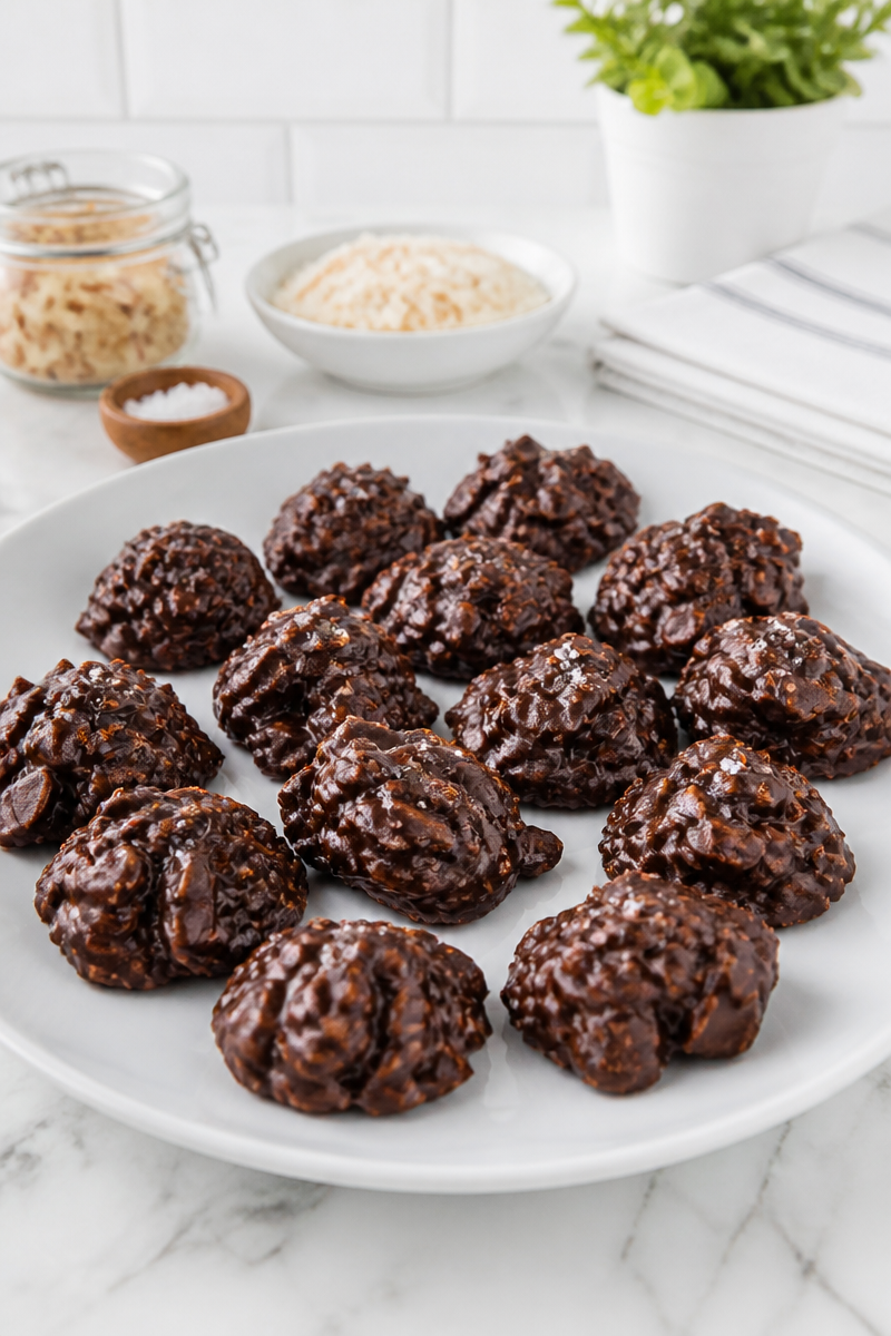 Chocolate Dipped Almond Coconut Clusters Chocolate Dipped Almond Coconut Clusters
