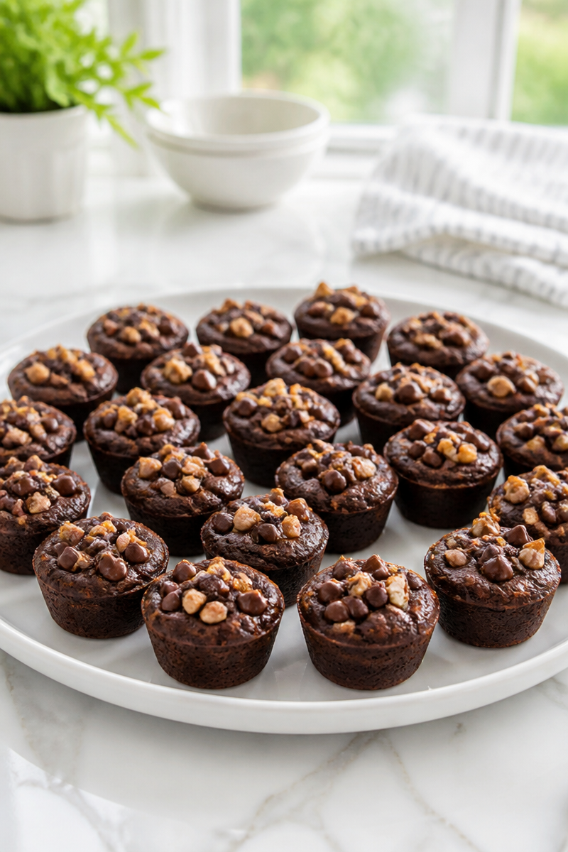 Chocolate Walnut Fudge Brownie Bites Chocolate Walnut Fudge Brownie Bites