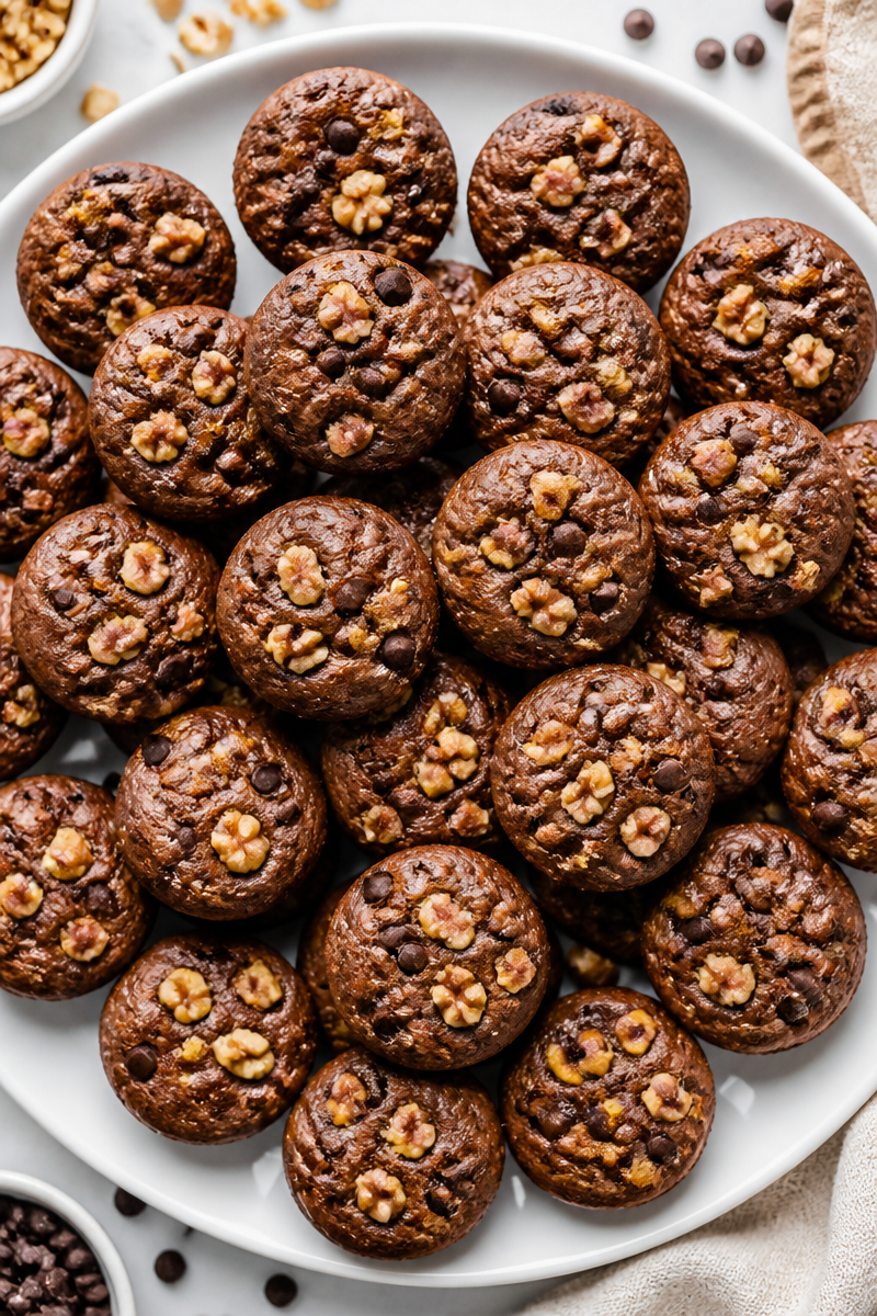 Chocolate Walnut Fudge Brownie Bites Chocolate Walnut Fudge Brownie Bites