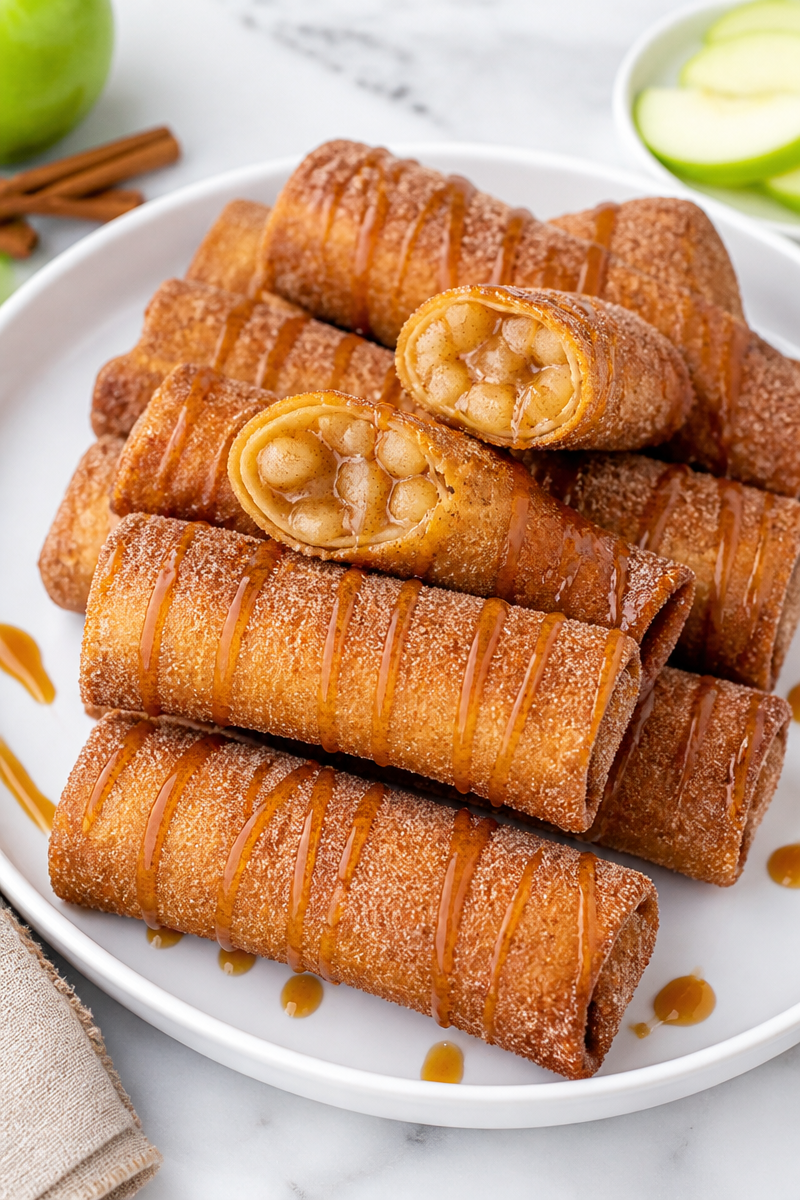Classic Apple Pie Egg Roll