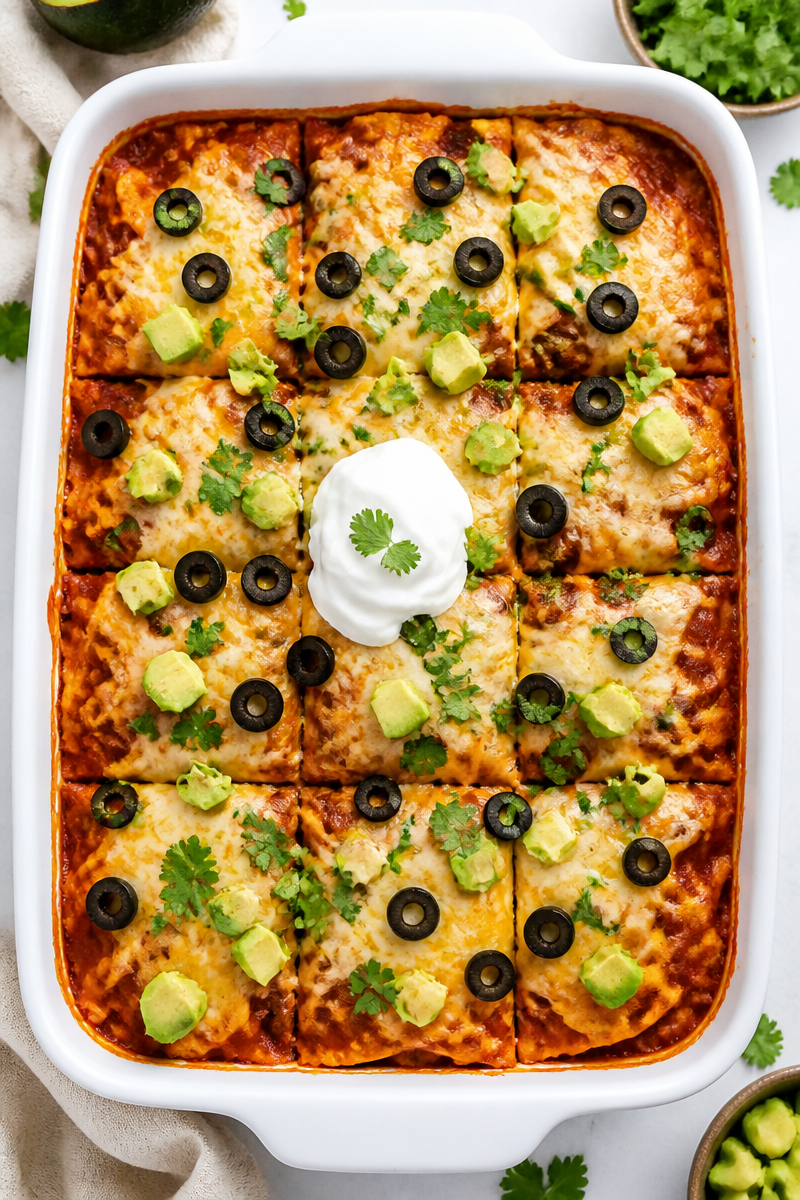 Classic Beef Enchilada Casserole Bake Classic Beef Enchilada Casserole Bake