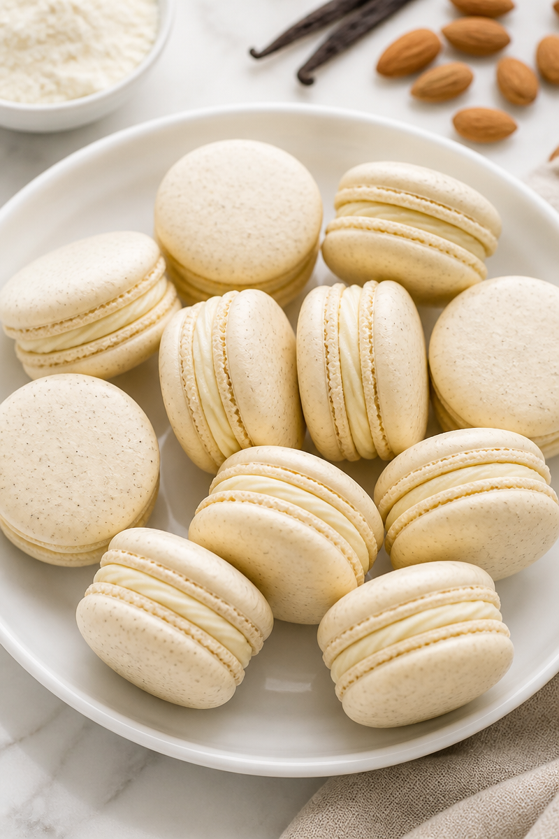 Classic French Vanilla Bean Macarons Classic French Vanilla Bean Macarons
