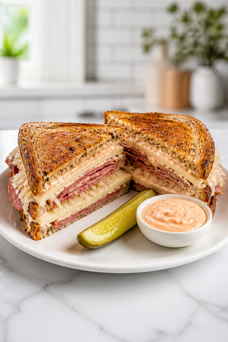 Classic Kraut Reuben Sandwich Melt Classic Kraut Reuben Sandwich Melt