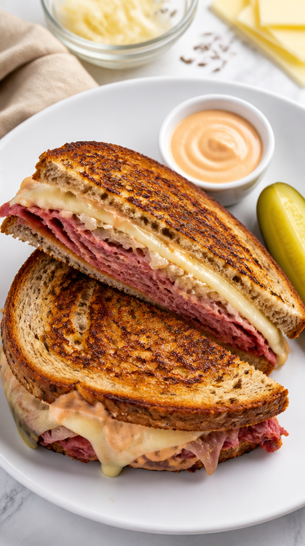 Classic Kraut Reuben Sandwich Melt Classic Kraut Reuben Sandwich Melt