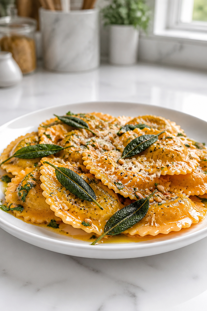 Classic Pumpkin Ravioli Sage Butter Classic Pumpkin Ravioli Sage Butter