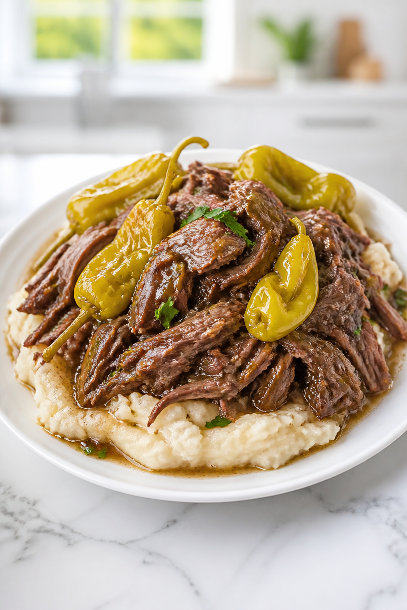Classic Slow Cooker Mississippi Pot Roast Classic Slow Cooker Mississippi Pot Roast