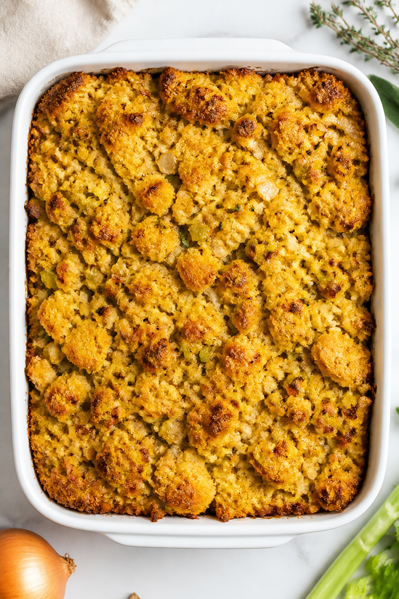 Classic Southern Cornbread Dressing Bake Classic Southern Cornbread Dressing Bake