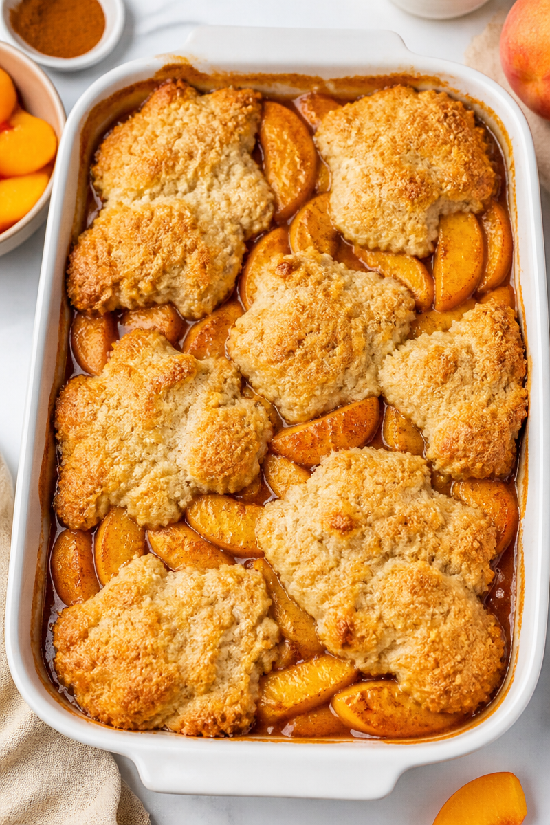 Classic Southern Peach Cobbler Biscuit Classic Southern Peach Cobbler Biscuit