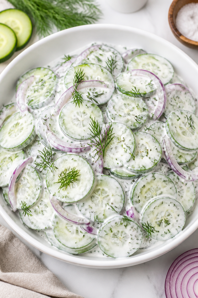 Cool Cucumber Dill Salad Recipe Cool Cucumber Dill Salad Recipe