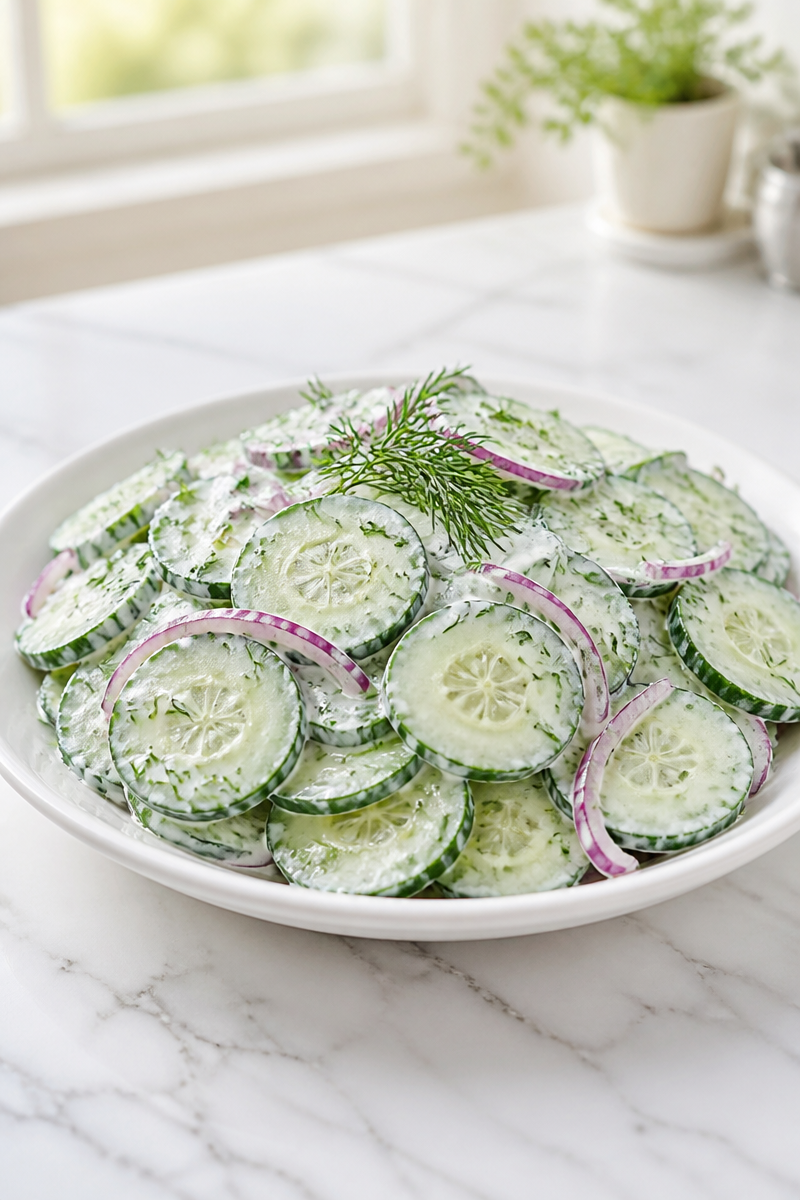 Cool Cucumber Dill Salad Recipe Cool Cucumber Dill Salad Recipe