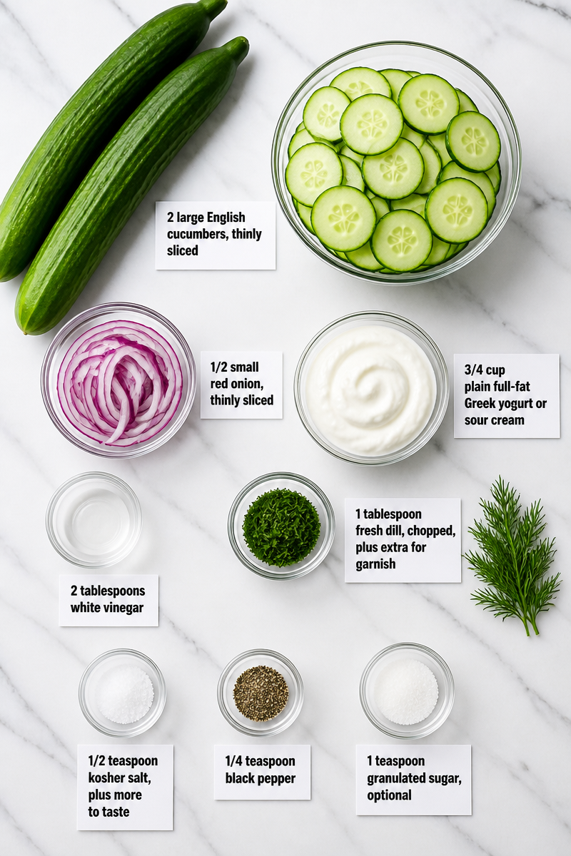 Cool Cucumber Dill Salad Recipe Cool Cucumber Dill Salad Recipe