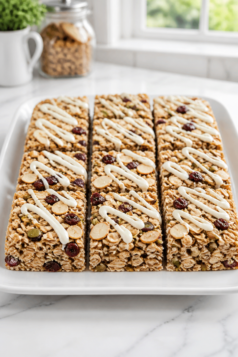 Cranberry Almond Granola Bar Snack