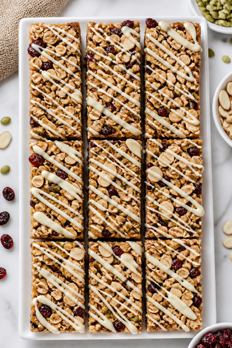 Cranberry Almond Granola Bar Snack Cranberry Almond Granola Bar Snack