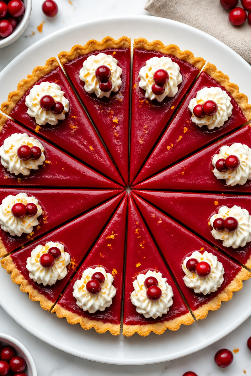 Cranberry Curd Tart Slice Dessert Cranberry Curd Tart Slice Dessert