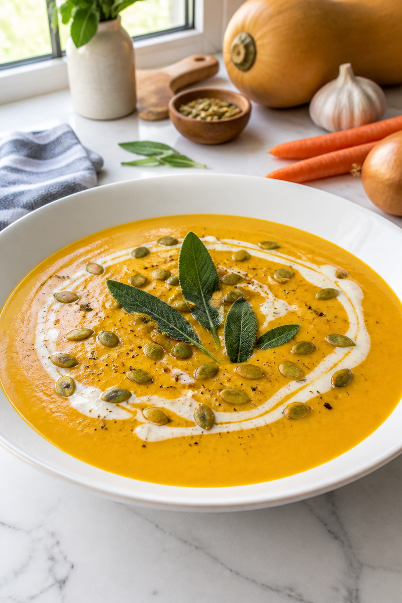 Creamy Butternut Squash Soup Recipe