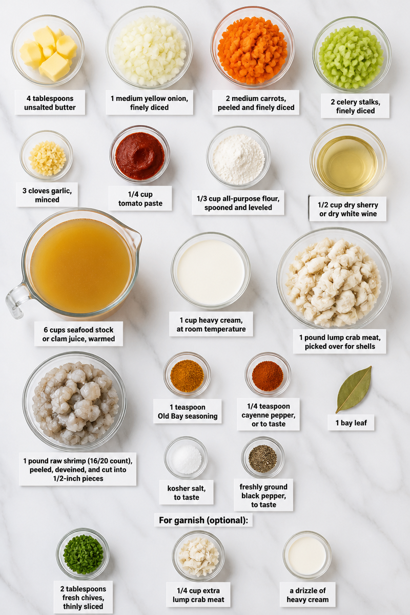 Creamy Crab And Shrimp Bisque