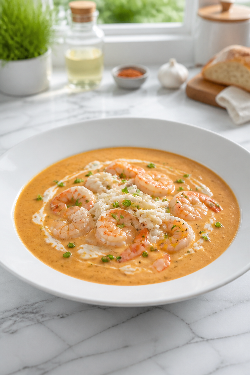 Creamy Crab And Shrimp Bisque