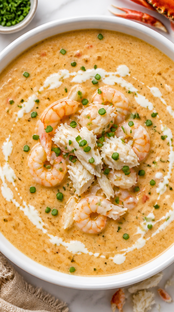 Creamy Crab And Shrimp Bisque