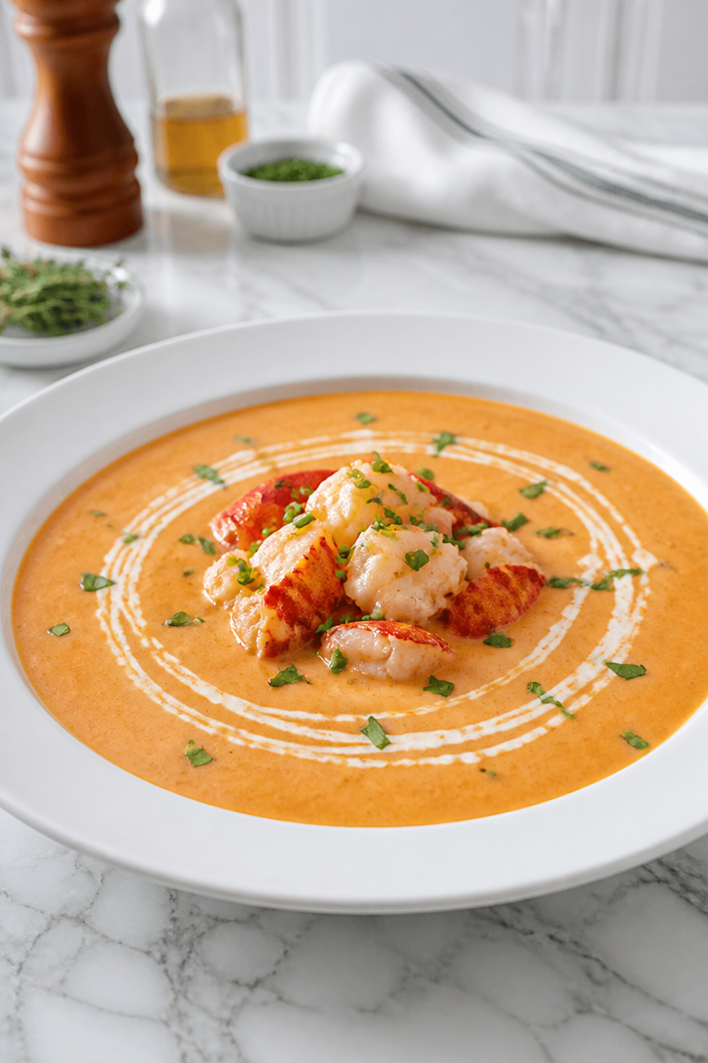 Creamy Lobster Bisque Sherry Cream Creamy Lobster Bisque Sherry Cream