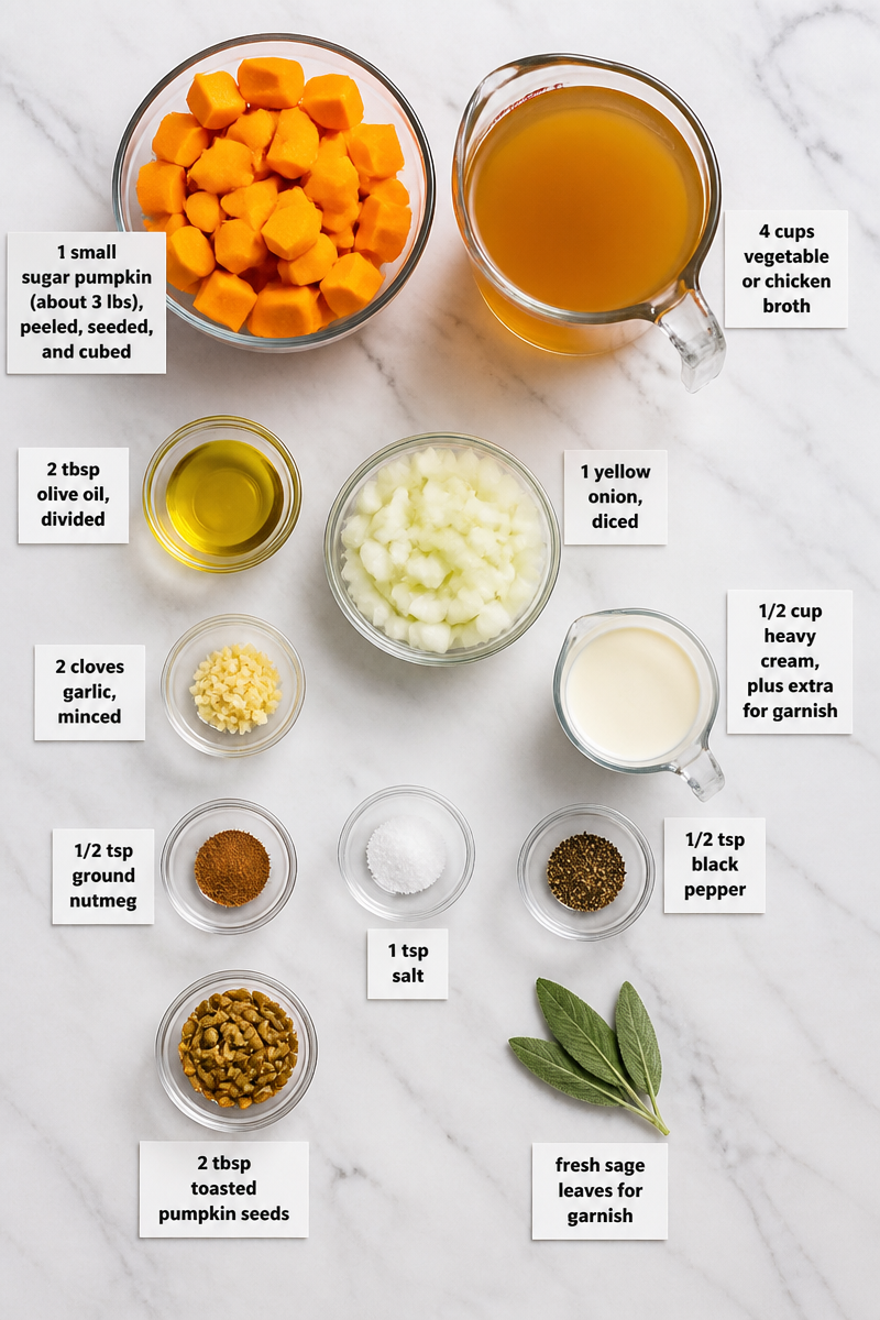 Creamy Roasted Pumpkin Soup Recipe