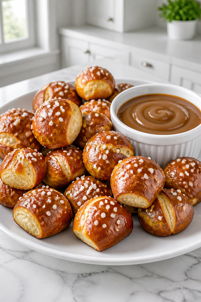 Crispy Baked Butterscotch Pretzel Bite Crispy Baked Butterscotch Pretzel Bite