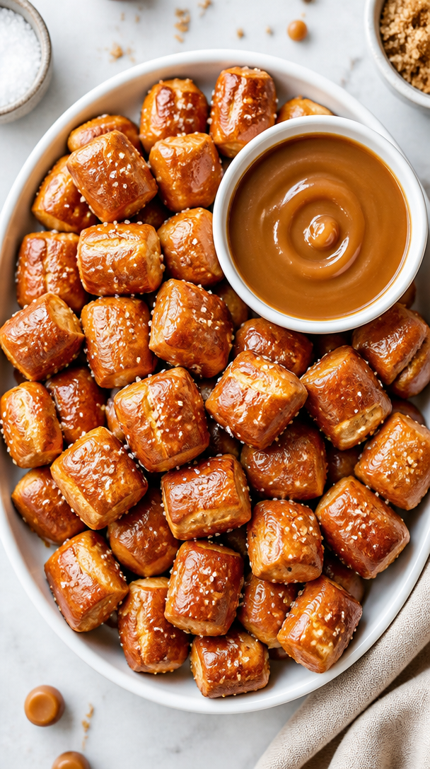 Crispy Baked Butterscotch Pretzel Bite Crispy Baked Butterscotch Pretzel Bite