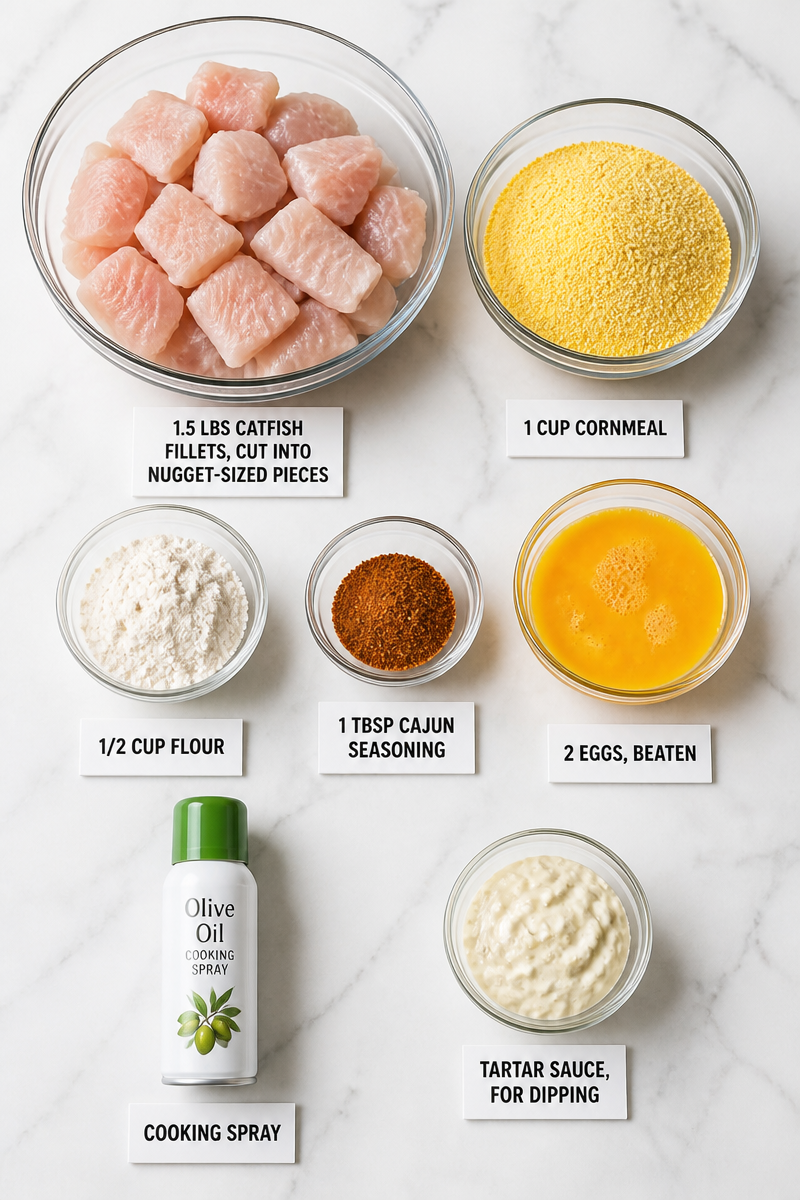 Crispy Baked Catfish Nugget Cornmeal Crispy Baked Catfish Nugget Cornmeal