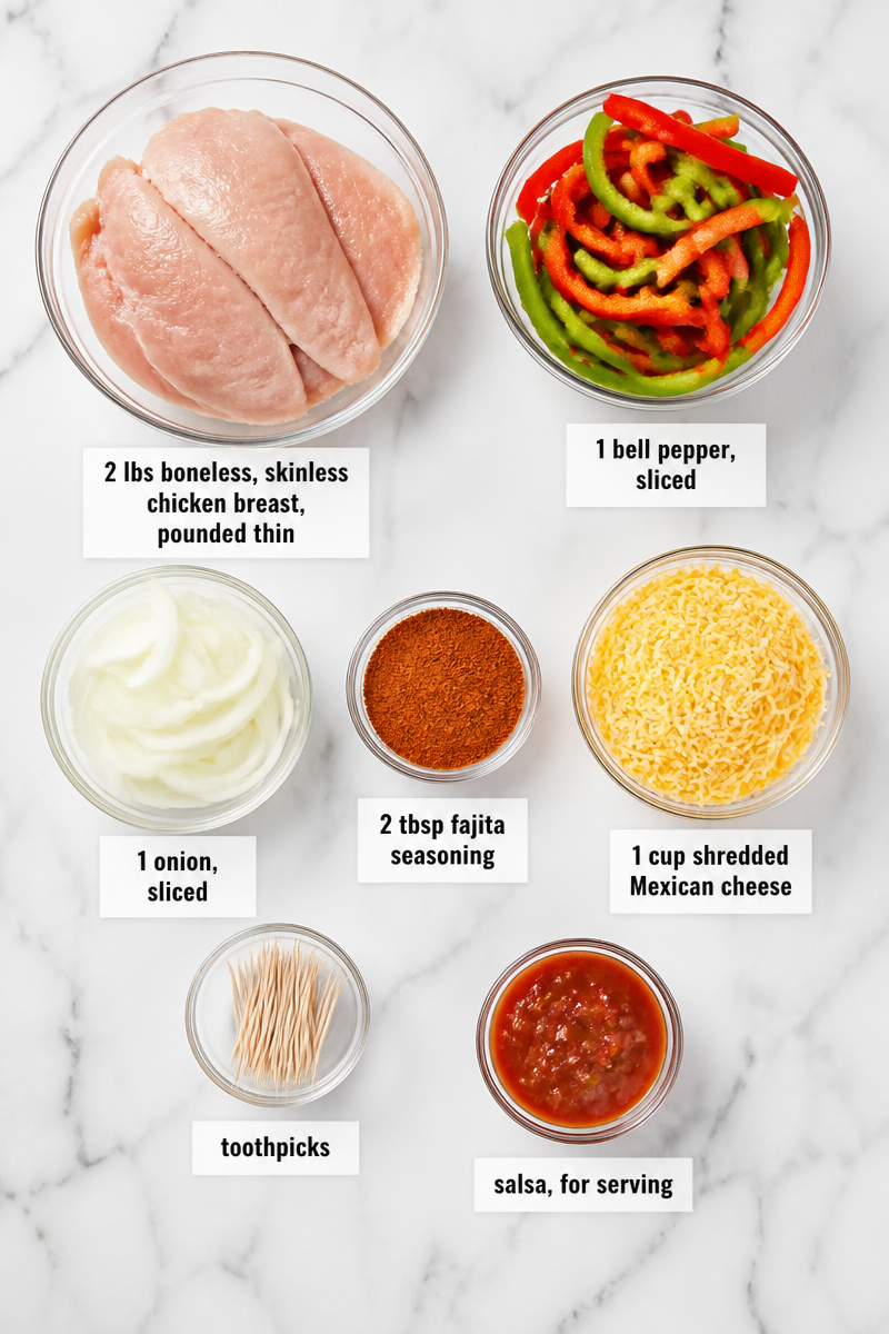 Crispy Baked Chicken Fajita Roll Up Crispy Baked Chicken Fajita Roll Up