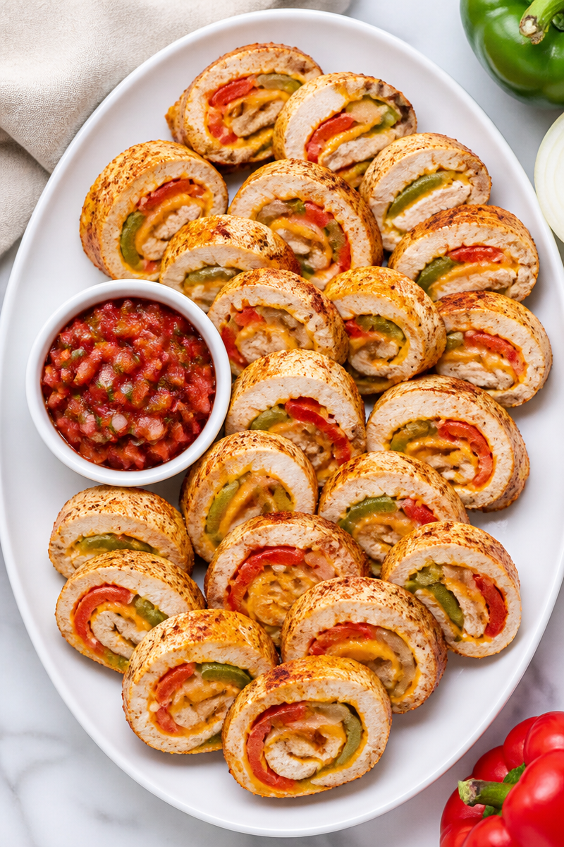 Crispy Baked Chicken Fajita Roll Up Crispy Baked Chicken Fajita Roll Up
