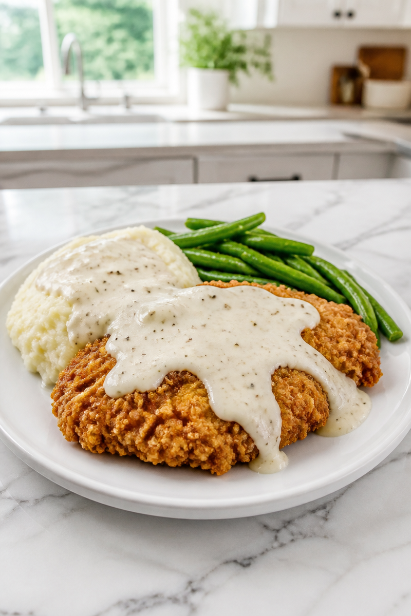 Crispy Baked Chicken Fried Steak Crispy Baked Chicken Fried Steak