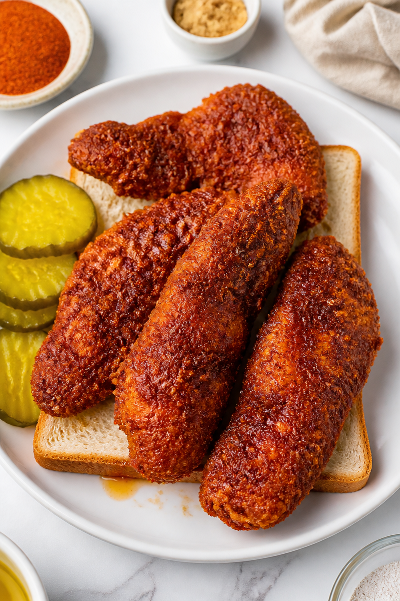 Crispy Baked Chicken Nashville Hot Crispy Baked Chicken Nashville Hot